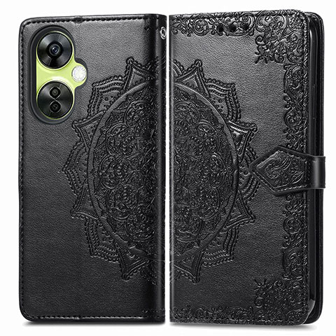 Coque Portefeuille Motif Fantaisie Livre Cuir Etui Clapet pour OnePlus Nord CE 3 5G Noir