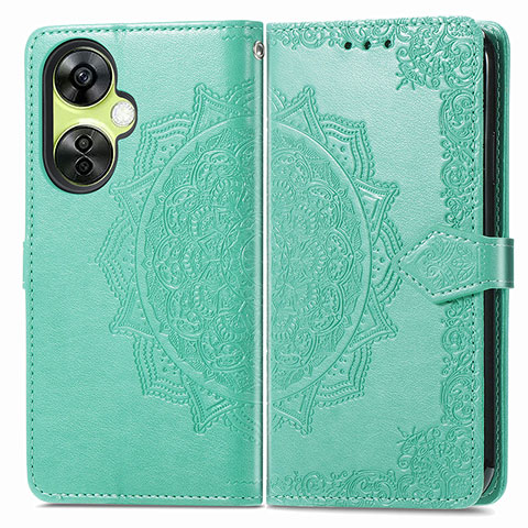 Coque Portefeuille Motif Fantaisie Livre Cuir Etui Clapet pour Oppo K11x 5G Vert