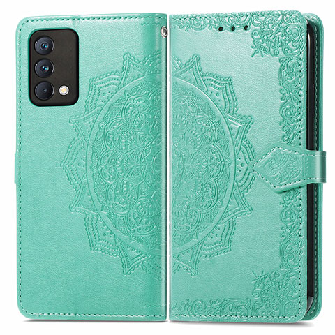 Coque Portefeuille Motif Fantaisie Livre Cuir Etui Clapet pour Realme GT Master 5G Vert