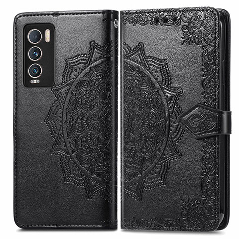 Coque Portefeuille Motif Fantaisie Livre Cuir Etui Clapet pour Realme GT Master Explorer 5G Noir