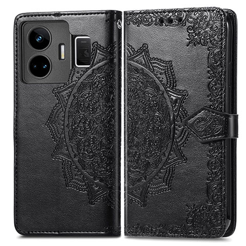 Coque Portefeuille Motif Fantaisie Livre Cuir Etui Clapet pour Realme GT Neo5 240W 5G Noir