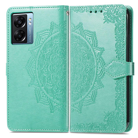 Coque Portefeuille Motif Fantaisie Livre Cuir Etui Clapet pour Realme Narzo 50 5G Vert