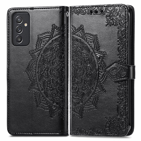 Coque Portefeuille Motif Fantaisie Livre Cuir Etui Clapet pour Samsung Galaxy A05s Noir