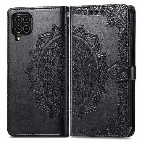 Coque Portefeuille Motif Fantaisie Livre Cuir Etui Clapet pour Samsung Galaxy M62 4G Noir