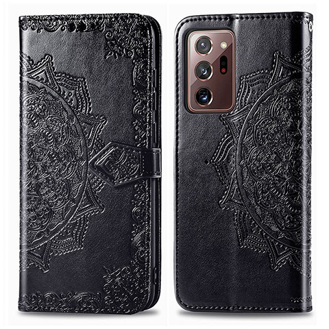 Coque Portefeuille Motif Fantaisie Livre Cuir Etui Clapet pour Samsung Galaxy Note 20 Ultra 5G Noir