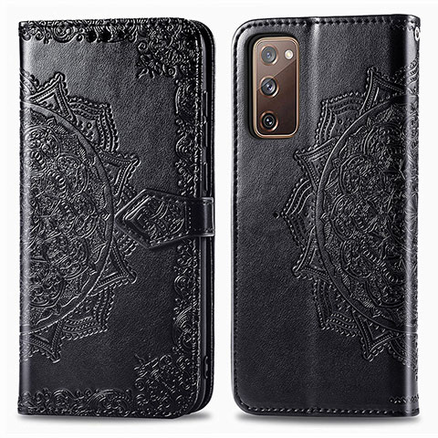 Coque Portefeuille Motif Fantaisie Livre Cuir Etui Clapet pour Samsung Galaxy S20 FE (2022) 5G Noir