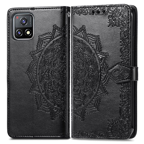 Coque Portefeuille Motif Fantaisie Livre Cuir Etui Clapet pour Vivo iQOO U3 5G Noir