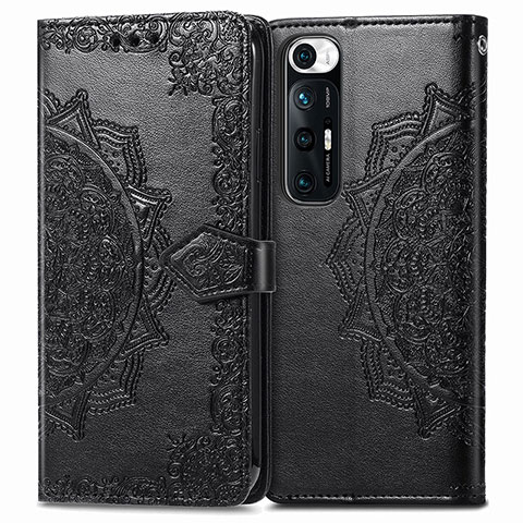 Coque Portefeuille Motif Fantaisie Livre Cuir Etui Clapet pour Xiaomi Mi 10S 5G Noir