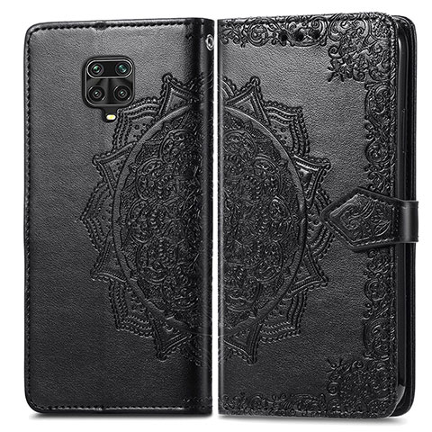 Coque Portefeuille Motif Fantaisie Livre Cuir Etui Clapet pour Xiaomi Poco M2 Pro Noir