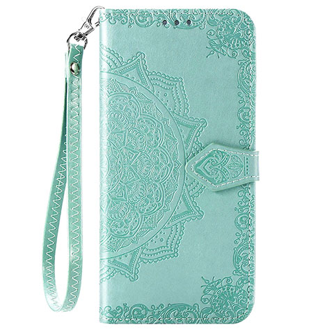 Coque Portefeuille Motif Fantaisie Livre Cuir Etui Clapet S01D pour Samsung Galaxy A02 Vert