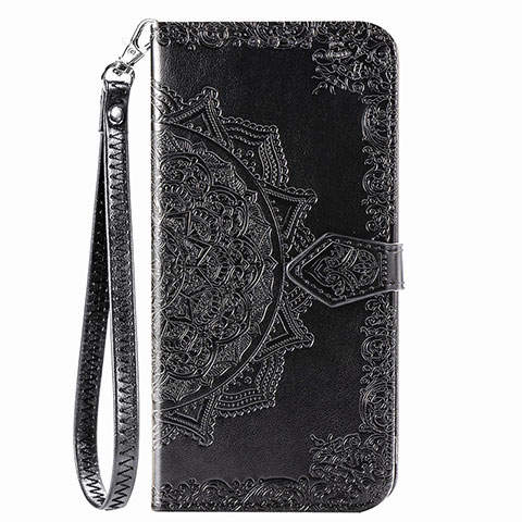 Coque Portefeuille Motif Fantaisie Livre Cuir Etui Clapet S01D pour Samsung Galaxy M02 Noir