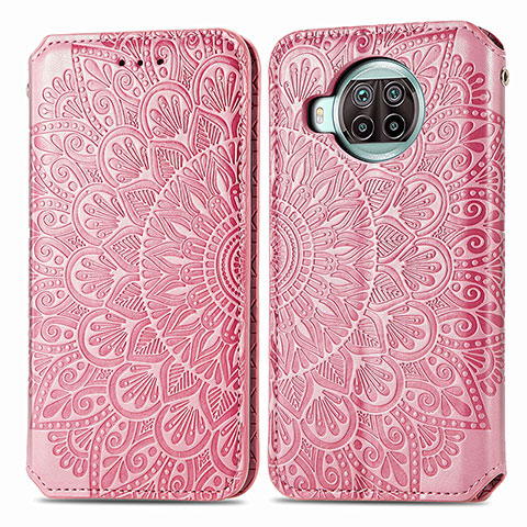 Coque Portefeuille Motif Fantaisie Livre Cuir Etui Clapet S01D pour Xiaomi Mi 10T Lite 5G Or Rose