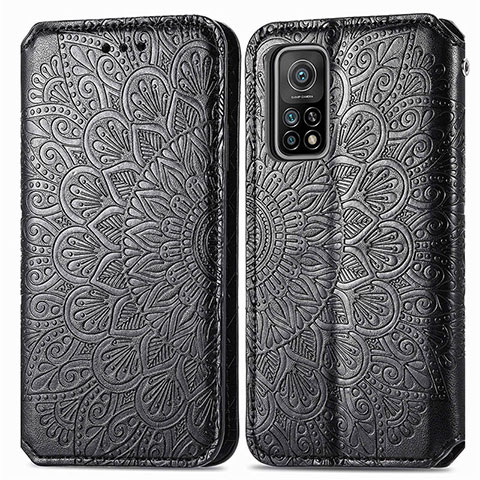 Coque Portefeuille Motif Fantaisie Livre Cuir Etui Clapet S01D pour Xiaomi Mi 10T Pro 5G Noir