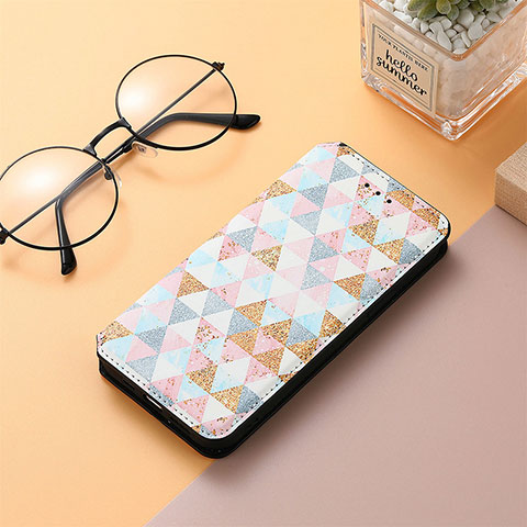 Coque Portefeuille Motif Fantaisie Livre Cuir Etui Clapet S01D pour Xiaomi Redmi 11A 4G Blanc