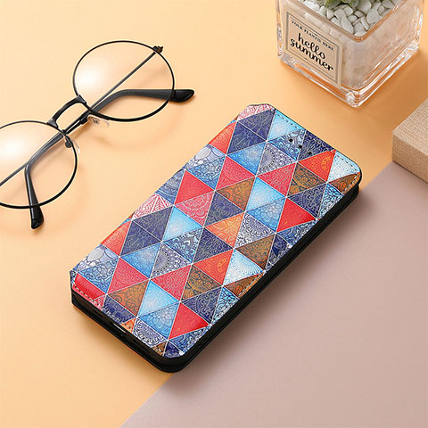 Coque Portefeuille Motif Fantaisie Livre Cuir Etui Clapet S01D pour Xiaomi Redmi 12C 4G Marron