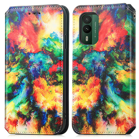 Coque Portefeuille Motif Fantaisie Livre Cuir Etui Clapet S02D pour Nokia XR21 Mixte