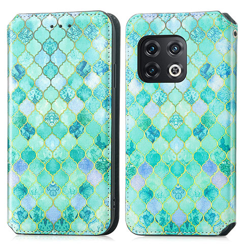 Coque Portefeuille Motif Fantaisie Livre Cuir Etui Clapet S02D pour OnePlus 10 Pro 5G Vert