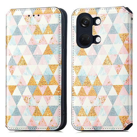 Coque Portefeuille Motif Fantaisie Livre Cuir Etui Clapet S02D pour OnePlus Ace 2V 5G Blanc