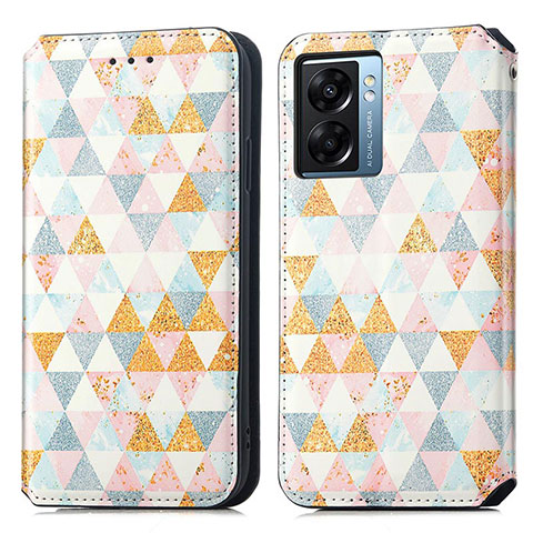 Coque Portefeuille Motif Fantaisie Livre Cuir Etui Clapet S02D pour OnePlus Nord N300 5G Blanc