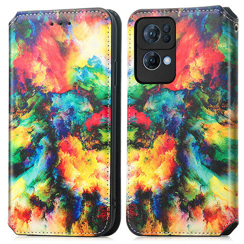 Coque Portefeuille Motif Fantaisie Livre Cuir Etui Clapet S02D pour Oppo Reno7 Pro 5G Mixte