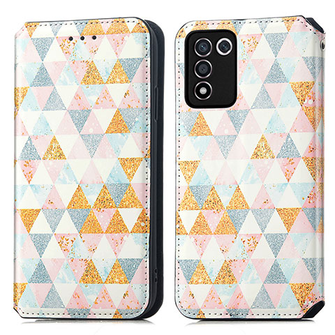 Coque Portefeuille Motif Fantaisie Livre Cuir Etui Clapet S02D pour Realme 9 SE 5G Blanc