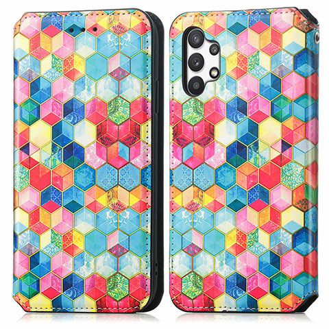 Coque Portefeuille Motif Fantaisie Livre Cuir Etui Clapet S02D pour Samsung Galaxy A32 5G Mixte