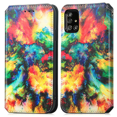 Coque Portefeuille Motif Fantaisie Livre Cuir Etui Clapet S02D pour Samsung Galaxy A51 4G Mixte