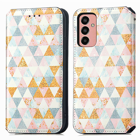 Coque Portefeuille Motif Fantaisie Livre Cuir Etui Clapet S02D pour Samsung Galaxy F13 4G Blanc