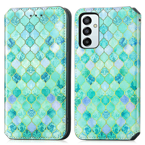 Coque Portefeuille Motif Fantaisie Livre Cuir Etui Clapet S02D pour Samsung Galaxy F23 5G Vert