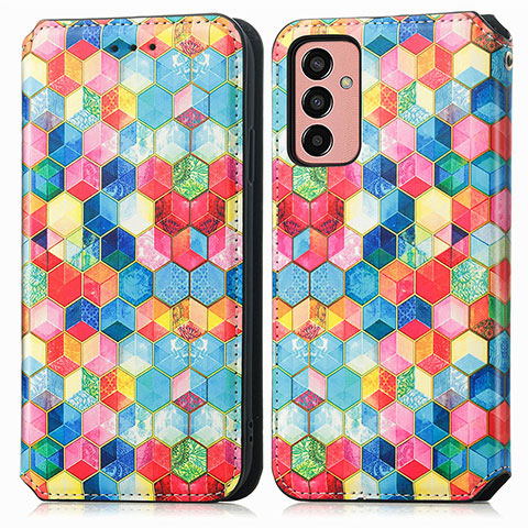 Coque Portefeuille Motif Fantaisie Livre Cuir Etui Clapet S02D pour Samsung Galaxy M13 4G Mixte