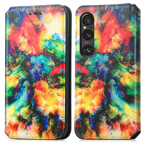 Coque Portefeuille Motif Fantaisie Livre Cuir Etui Clapet S02D pour Sony Xperia 1 V Mixte