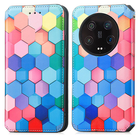 Coque Portefeuille Motif Fantaisie Livre Cuir Etui Clapet S02D pour Xiaomi Mi 13 Ultra 5G Colorful