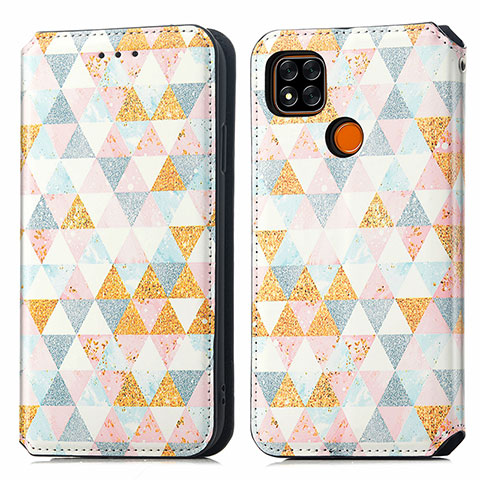 Coque Portefeuille Motif Fantaisie Livre Cuir Etui Clapet S02D pour Xiaomi Redmi 9 India Blanc