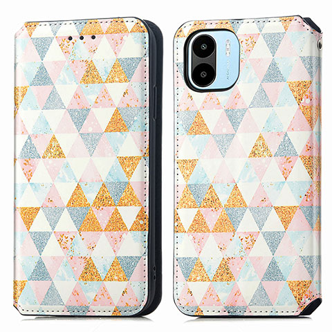 Coque Portefeuille Motif Fantaisie Livre Cuir Etui Clapet S02D pour Xiaomi Redmi A2 Blanc