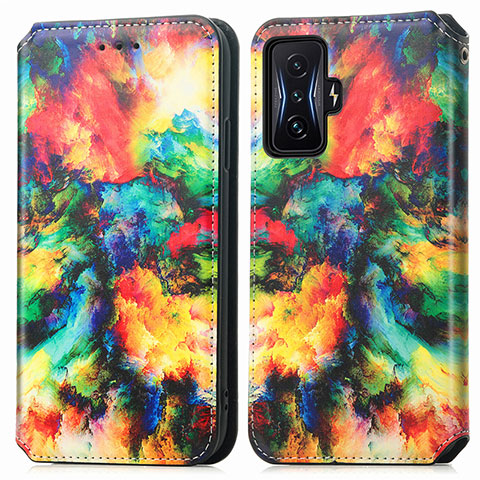 Coque Portefeuille Motif Fantaisie Livre Cuir Etui Clapet S02D pour Xiaomi Redmi K50 Gaming 5G Mixte