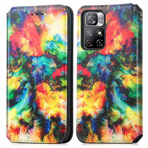 Coque Portefeuille Motif Fantaisie Livre Cuir Etui Clapet S02D pour Xiaomi Redmi Note 11S 5G Mixte