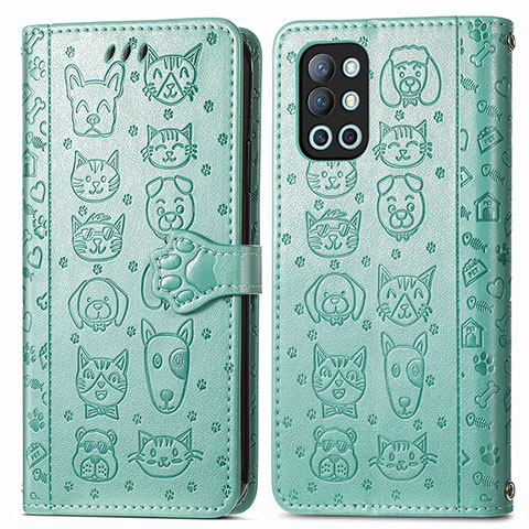 Coque Portefeuille Motif Fantaisie Livre Cuir Etui Clapet S03D pour OnePlus 9R 5G Vert