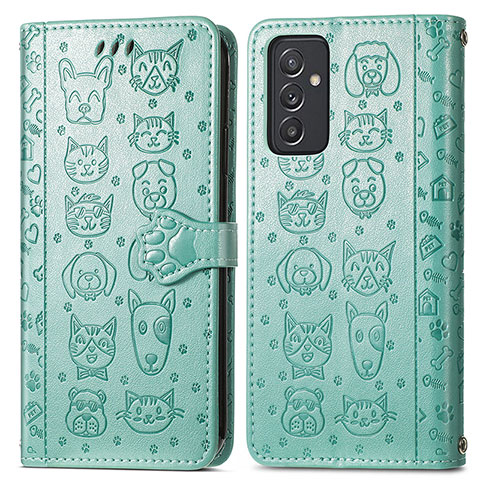 Coque Portefeuille Motif Fantaisie Livre Cuir Etui Clapet S03D pour Samsung Galaxy A15 4G Vert