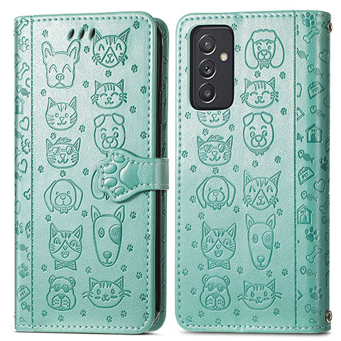 Coque Portefeuille Motif Fantaisie Livre Cuir Etui Clapet S03D pour Samsung Galaxy A24 4G Vert