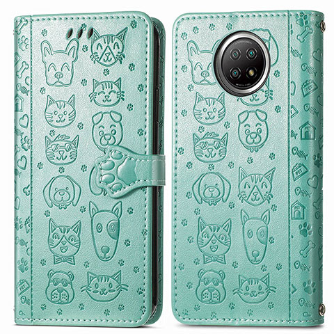 Coque Portefeuille Motif Fantaisie Livre Cuir Etui Clapet S03D pour Xiaomi Mi 10i 5G Vert