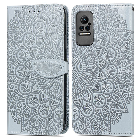 Coque Portefeuille Motif Fantaisie Livre Cuir Etui Clapet S04D pour Xiaomi Civi 1S 5G Gris