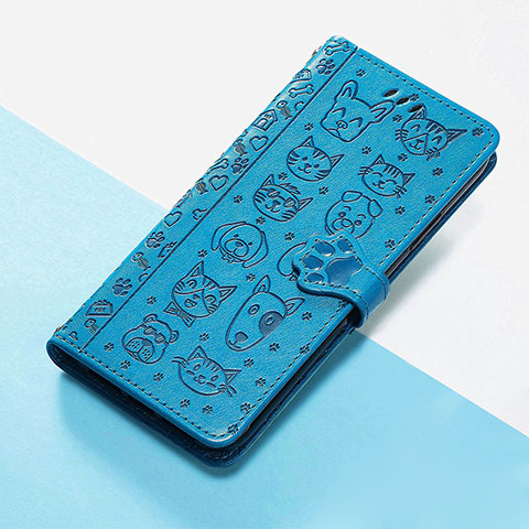 Coque Portefeuille Motif Fantaisie Livre Cuir Etui Clapet S05D pour Huawei Nova 10 Pro Bleu