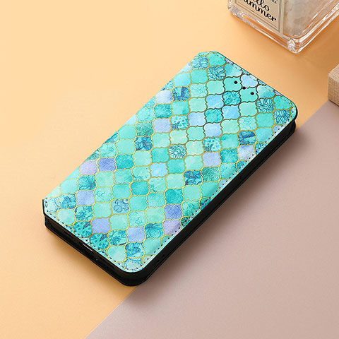 Coque Portefeuille Motif Fantaisie Livre Cuir Etui Clapet S06D pour Huawei Honor 60 Pro 5G Vert