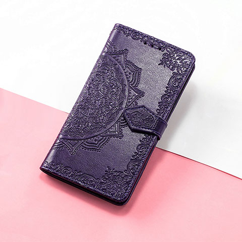 Coque Portefeuille Motif Fantaisie Livre Cuir Etui Clapet S07D pour Huawei Nova 10 Violet