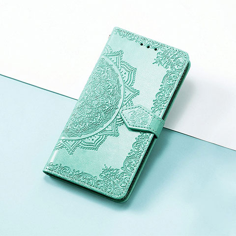 Coque Portefeuille Motif Fantaisie Livre Cuir Etui Clapet S07D pour Huawei Nova Y61 Vert