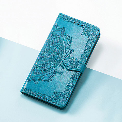 Coque Portefeuille Motif Fantaisie Livre Cuir Etui Clapet S07D pour Huawei Nova Y70 Plus Bleu