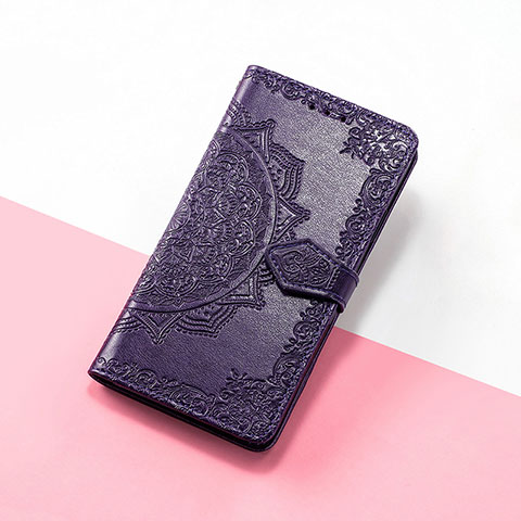 Coque Portefeuille Motif Fantaisie Livre Cuir Etui Clapet S07D pour Xiaomi Redmi Note 12 Turbo 5G Violet