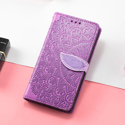 Coque Portefeuille Motif Fantaisie Livre Cuir Etui Clapet S08D pour Huawei Honor X30i Violet