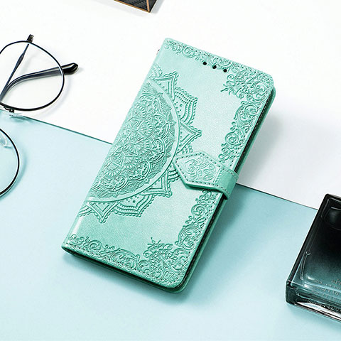 Coque Portefeuille Motif Fantaisie Livre Cuir Etui Clapet S09D pour Huawei Honor 60 Pro 5G Vert