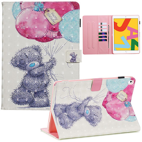 Coque Portefeuille Motif Fantaisie Livre Cuir Etui Clapet Y01B pour Apple iPad 10.2 (2020) Mixte